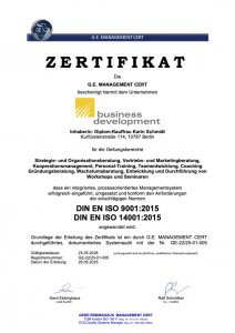 Zertifiziertes Qualitätsmanagement nach ISO 9001